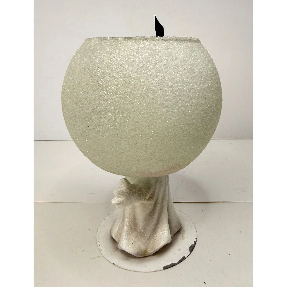 Department 56 Halloween Ghost Glitterville Votive Tea Light Candle Holder VTG